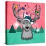 Christmas Deer 3-Mark Ashkenazi-Stretched Canvas