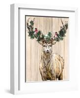 Christmas Deer-Kim Allen-Framed Art Print