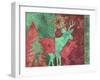 Christmas Deer-Cora Niele-Framed Giclee Print