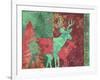 Christmas Deer-Cora Niele-Framed Giclee Print