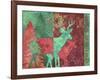 Christmas Deer-Cora Niele-Framed Giclee Print