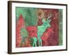 Christmas Deer-Cora Niele-Framed Giclee Print