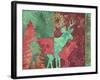 Christmas Deer-Cora Niele-Framed Giclee Print