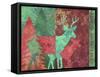 Christmas Deer-Cora Niele-Framed Stretched Canvas