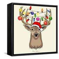 Christmas Deer-Mark Ashkenazi-Framed Stretched Canvas