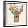 Christmas Deer-Mark Ashkenazi-Framed Giclee Print