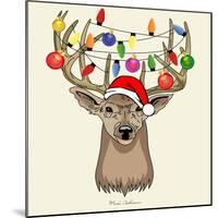 Christmas Deer-Mark Ashkenazi-Mounted Giclee Print