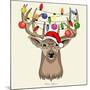 Christmas Deer-Mark Ashkenazi-Mounted Giclee Print