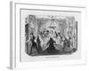 Christmas Dinner, Arrival of the Pudding-George Cruikshank-Framed Art Print