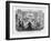 Christmas Dinner, Arrival of the Pudding-George Cruikshank-Framed Art Print