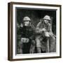 Christmas Dinner at the Front 1916-null-Framed Art Print