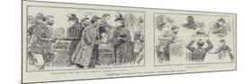 Christmas Dinner to Five Hundred Sandwich Men in Soho-William Douglas Almond-Mounted Premium Giclee Print