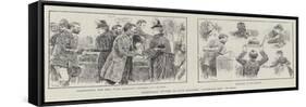 Christmas Dinner to Five Hundred Sandwich Men in Soho-William Douglas Almond-Framed Stretched Canvas