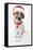 Christmas Dog Santa-Javier Brosch-Framed Stretched Canvas