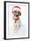 Christmas Dog Santa-Javier Brosch-Framed Photographic Print