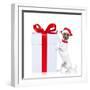 Christmas Dog Santa-Javier Brosch-Framed Photographic Print