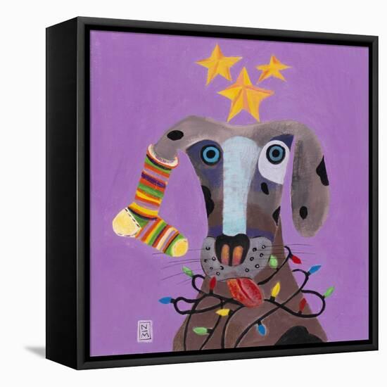 Christmas Dog-Nathaniel Mather-Framed Stretched Canvas