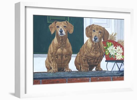 Christmas Dogs-Bruce Dumas-Framed Giclee Print