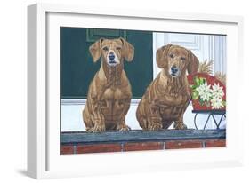 Christmas Dogs-Bruce Dumas-Framed Giclee Print