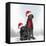 Christmas DOGS-Clare Davis London-Framed Stretched Canvas