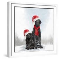 Christmas DOGS-Clare Davis London-Framed Giclee Print