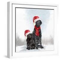 Christmas DOGS-Clare Davis London-Framed Giclee Print