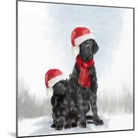 Christmas DOGS-Clare Davis London-Mounted Giclee Print