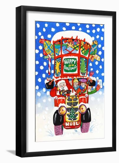 Christmas Double Decker-Tony Todd-Framed Giclee Print