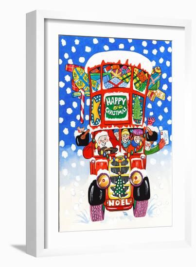 Christmas Double Decker-Tony Todd-Framed Giclee Print