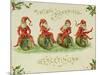Christmas Elves, Postcard, Early 20th Century-null-Mounted Giclee Print