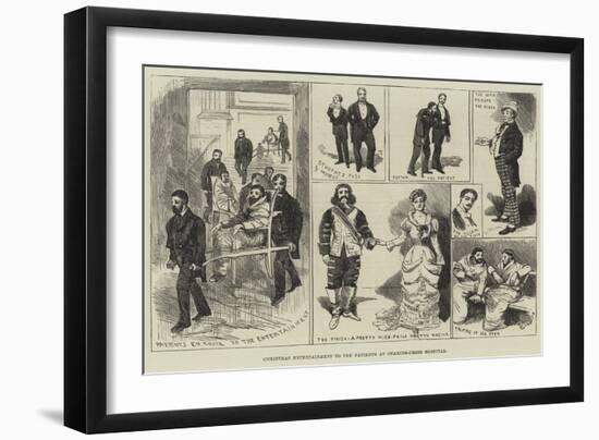 Christmas Entertainment to the Patients at Charing-Cross Hospital-Alfred Courbould-Framed Giclee Print