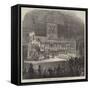 Christmas Entertainments at the Crystal Palace-null-Framed Stretched Canvas