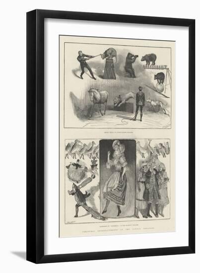 Christmas Entertainments at the London Theatres-null-Framed Giclee Print