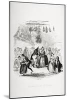 Christmas Eve at Mr. Wardle's, Illustration from `The Pickwick Papers' by Charles Dickens-Hablot Knight Browne-Mounted Giclee Print