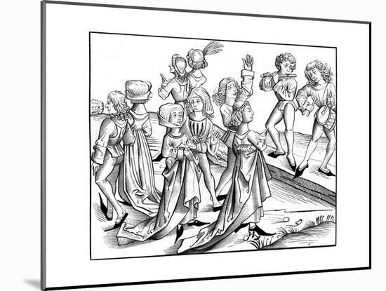 Christmas Eve Dance, 1493-Pierre Wolgmuth-Mounted Giclee Print