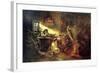 Christmas Eve Fortune Telling, 19th Century-Konstantin Makovsky-Framed Giclee Print