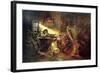 Christmas Eve Fortune Telling, 19th Century-Konstantin Makovsky-Framed Giclee Print