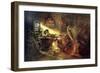 Christmas Eve Fortune Telling, 19th Century-Konstantin Makovsky-Framed Giclee Print