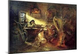 Christmas Eve Fortune Telling, 19th Century-Konstantin Makovsky-Mounted Giclee Print