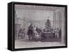 Christmas Eve in Germany: Martin Luther and his family, from 'The Illustrated London News'-null-Framed Stretched Canvas