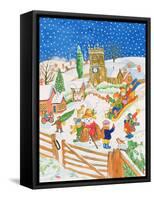 Christmas Eve in the Village-Tony Todd-Framed Stretched Canvas