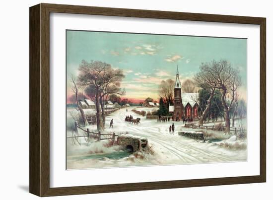 Christmas Eve Mass-Science Source-Framed Giclee Print