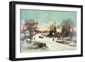 Christmas Eve Mass-Science Source-Framed Giclee Print