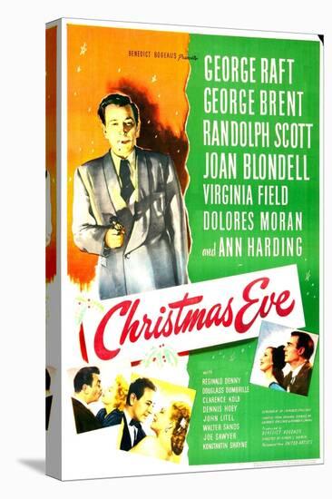 Christmas Eve, US poster, George Raft-null-Stretched Canvas