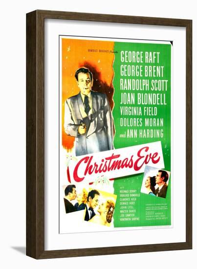 Christmas Eve, US poster, George Raft-null-Framed Art Print