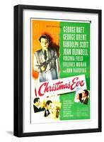 Christmas Eve, US poster, George Raft-null-Framed Art Print