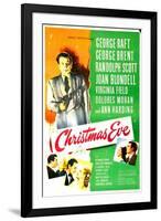 Christmas Eve, US poster, George Raft-null-Framed Art Print