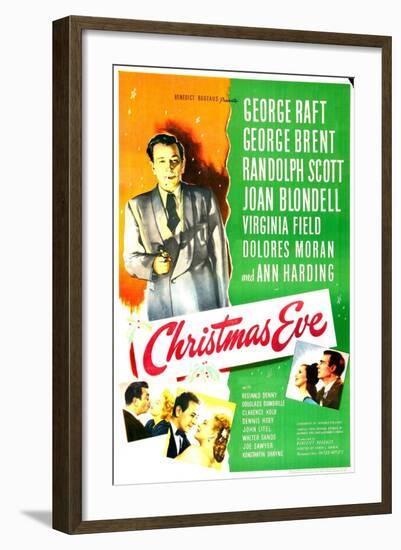 Christmas Eve, US poster, George Raft-null-Framed Art Print