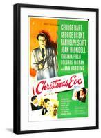 Christmas Eve, US poster, George Raft-null-Framed Art Print