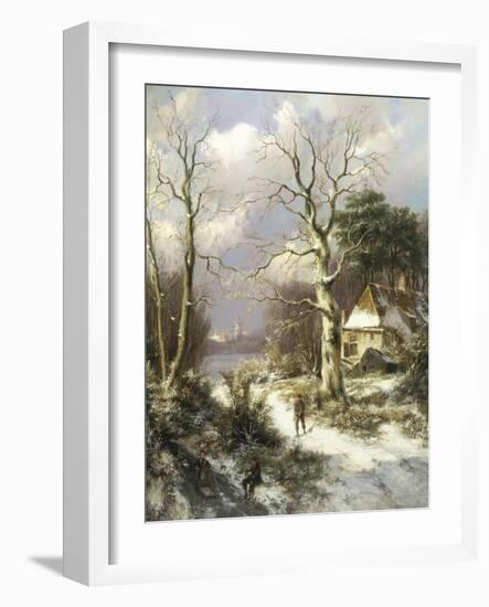 Christmas Eve-Hendrik Barend Koekkoek-Framed Giclee Print